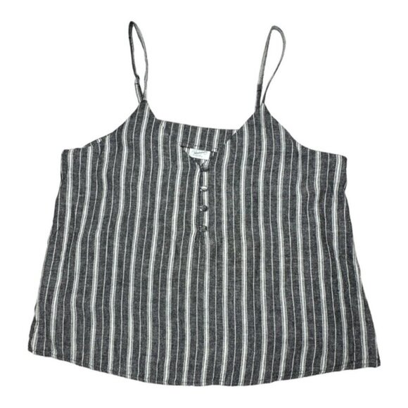 Abound Stripes Linen Blend Tank Top Size XXL - Picture 10 of 14